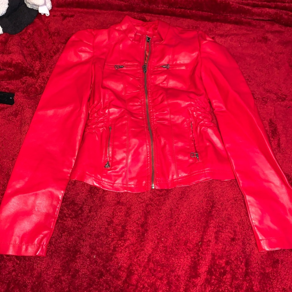 Faux leather jacket